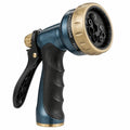 Pistola irrigazione da giardino in plastica blu oro con ugello multifunzione