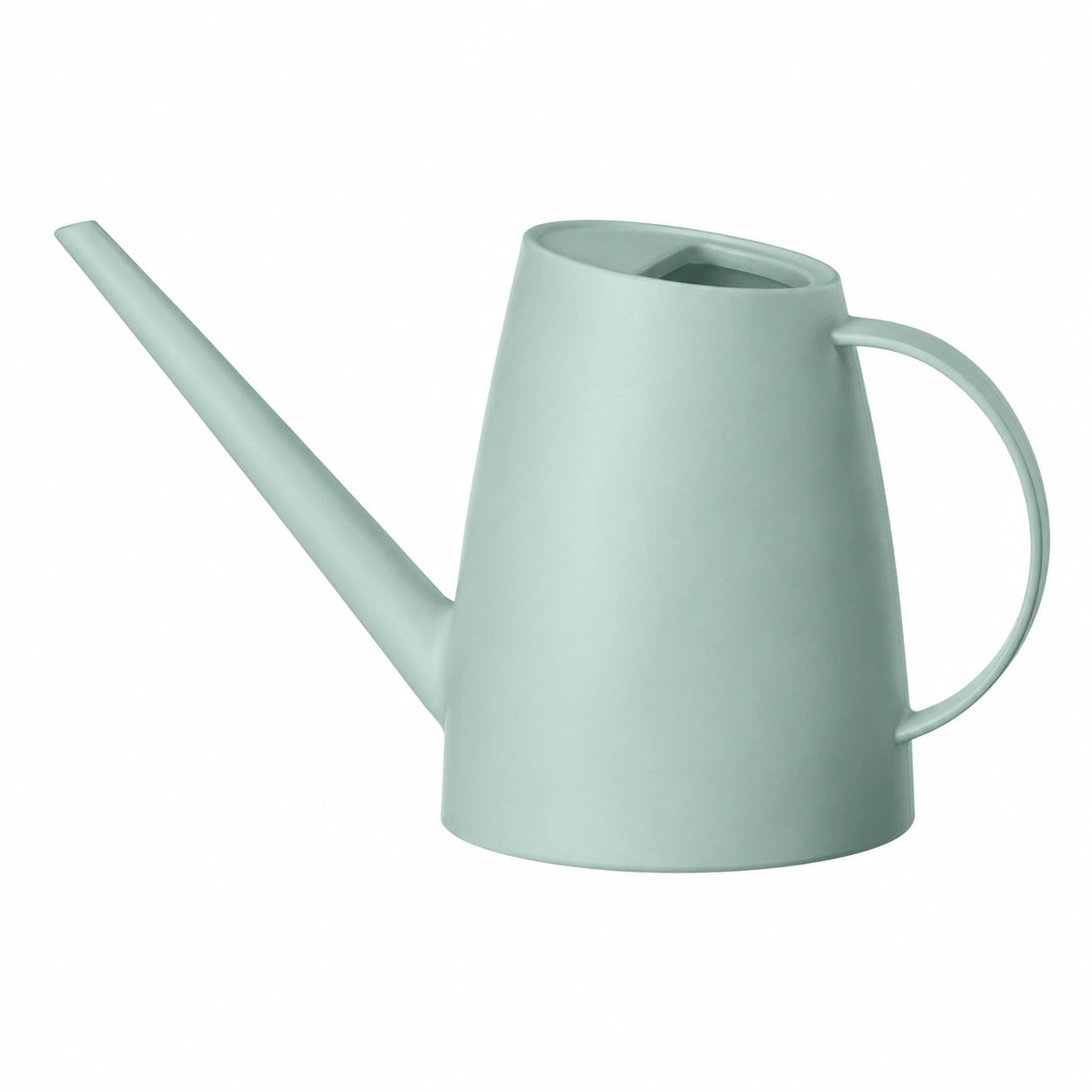 Annaffiatoio 38 x 13 x 26 cm in plastica verde salvia con beccuccio lungo per giardino