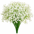 Mazzo di fiori artificiali 55 cm in tessuto bianco decorativo