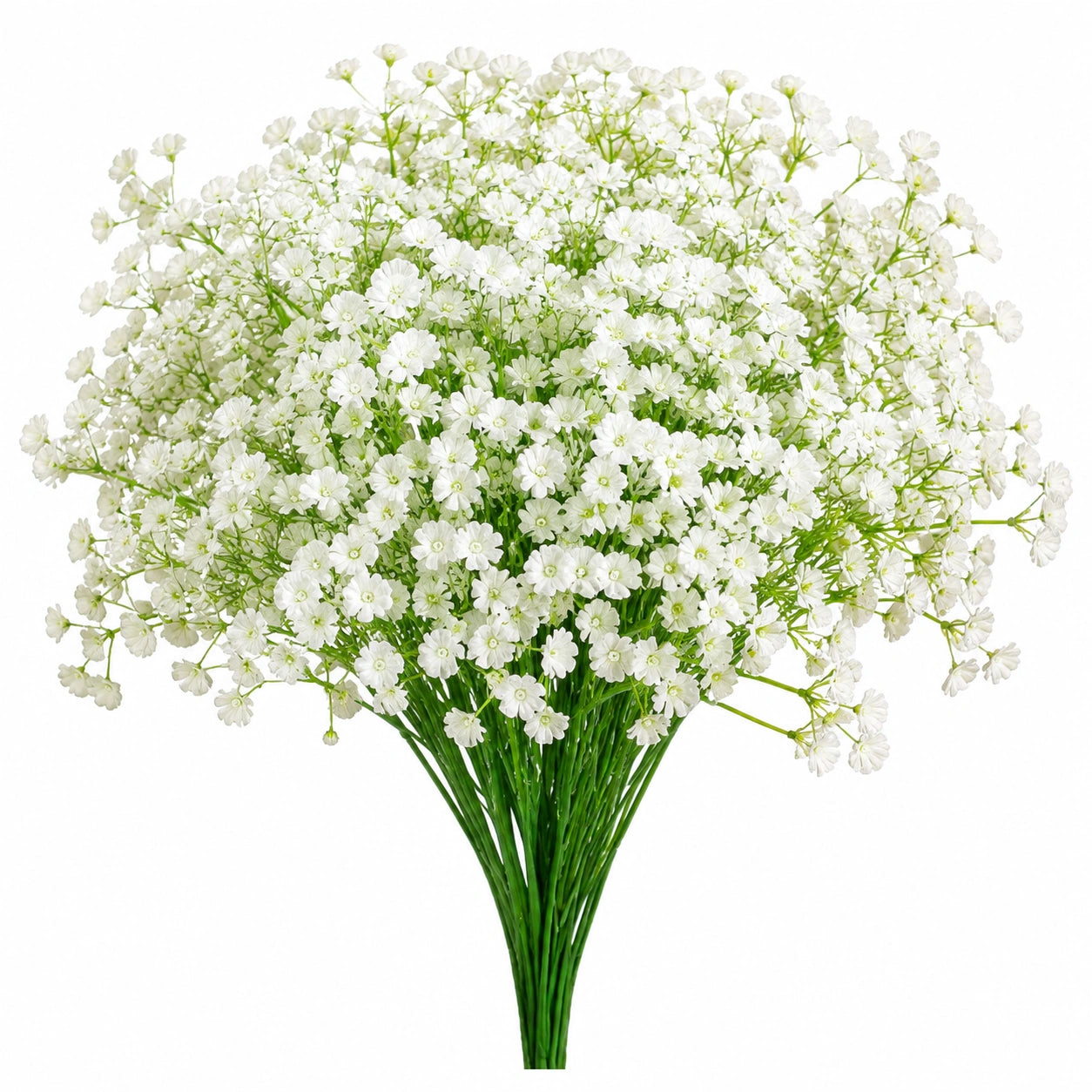 Mazzo di fiori artificiali 55 cm in tessuto bianco decorativo