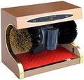 YANYUESHOP, Spazzole per scarpe, 38x21x31 cm, 1400 giri/min, 45 W, Nero, acciaio inox