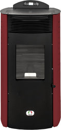 STUFE A PELLET ITALIA, Impianti di riscaldamento a pellet, 15 kW, 140 m, 100 Kg, Rosso