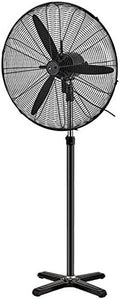 Ventilatori a piantana, MAURER, 65 CM, 70x65x190,5 cm, 195 cm, Argento/Nero