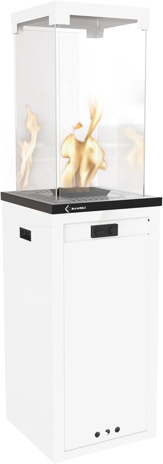 KRATKI, Riscaldamenti da esterno, G30, 144,4 x 37 x 37 cm, Bianco