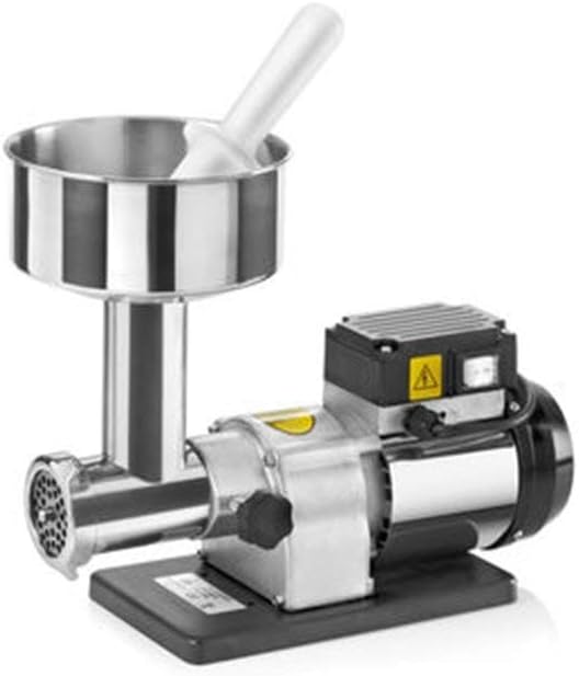 TRE SPADE, Tritacarne, 6 mm, 300 W, 60 kg, Argento, acciaio inox