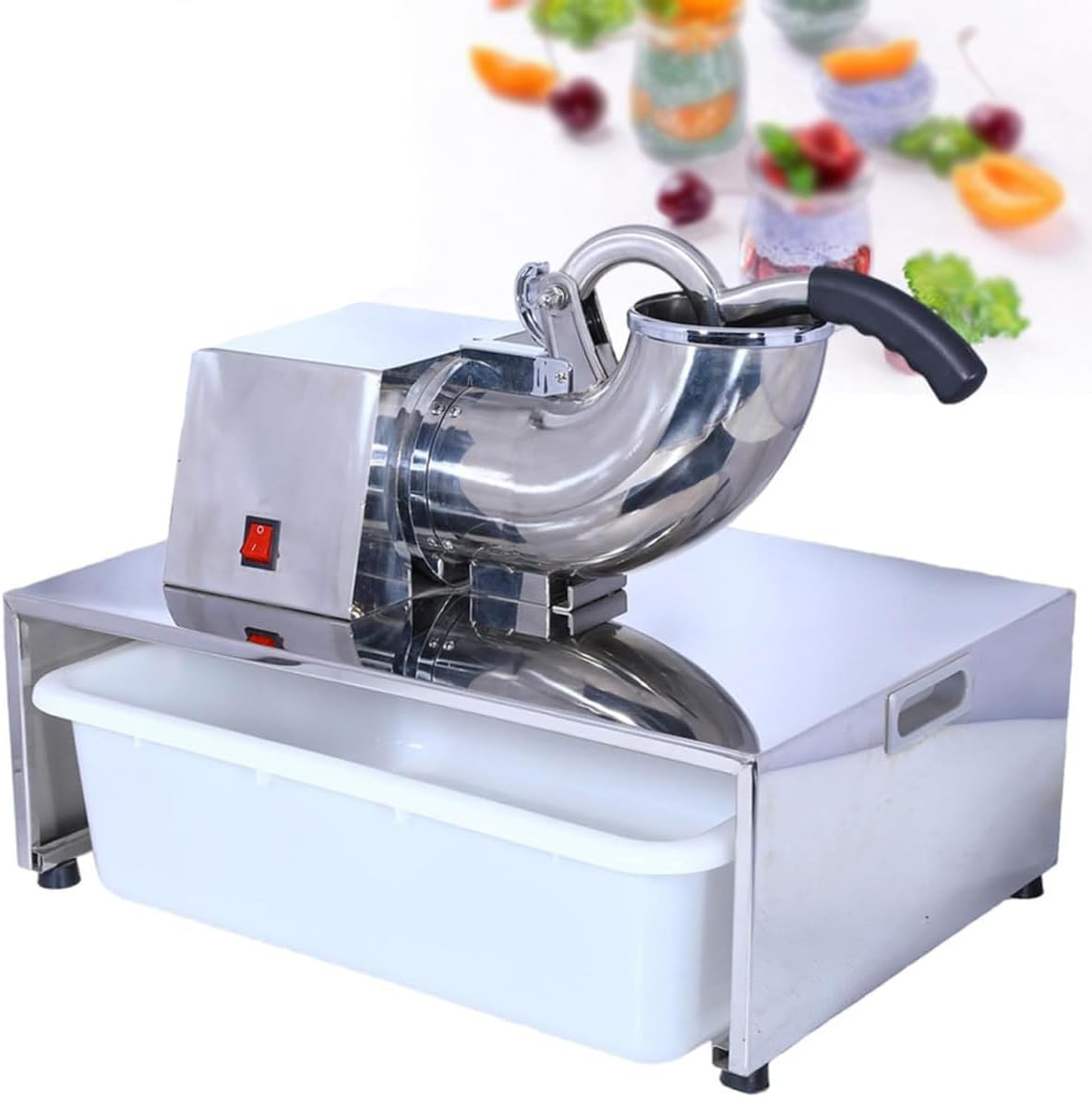 Tritaghiaccio, 200 kg, 1400rpm, 350 W, Argento, acciaio inox