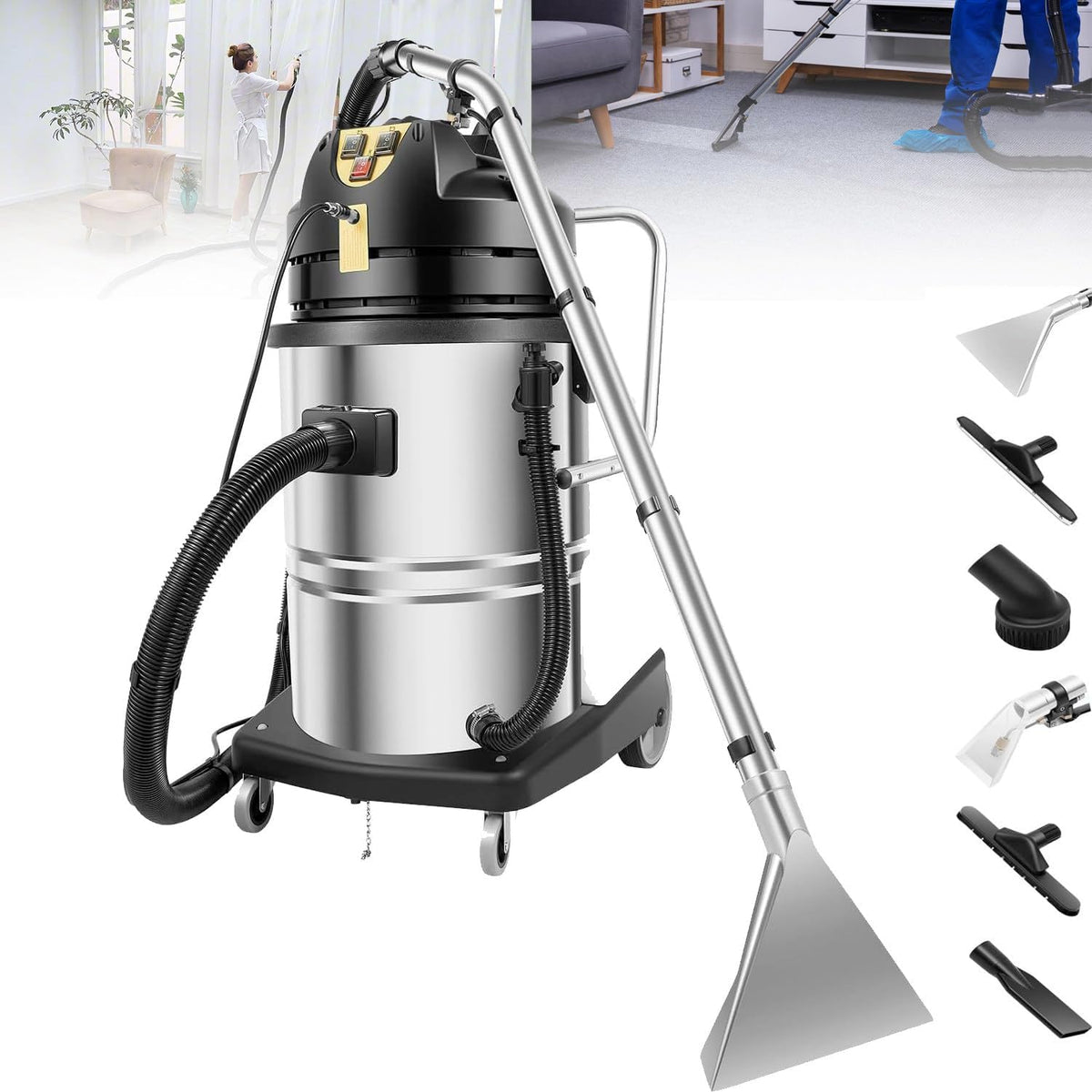 Divano, YANDDEA, 60 L, 1034 W, 110 V, Nero, acciaio inox, 3 in 1