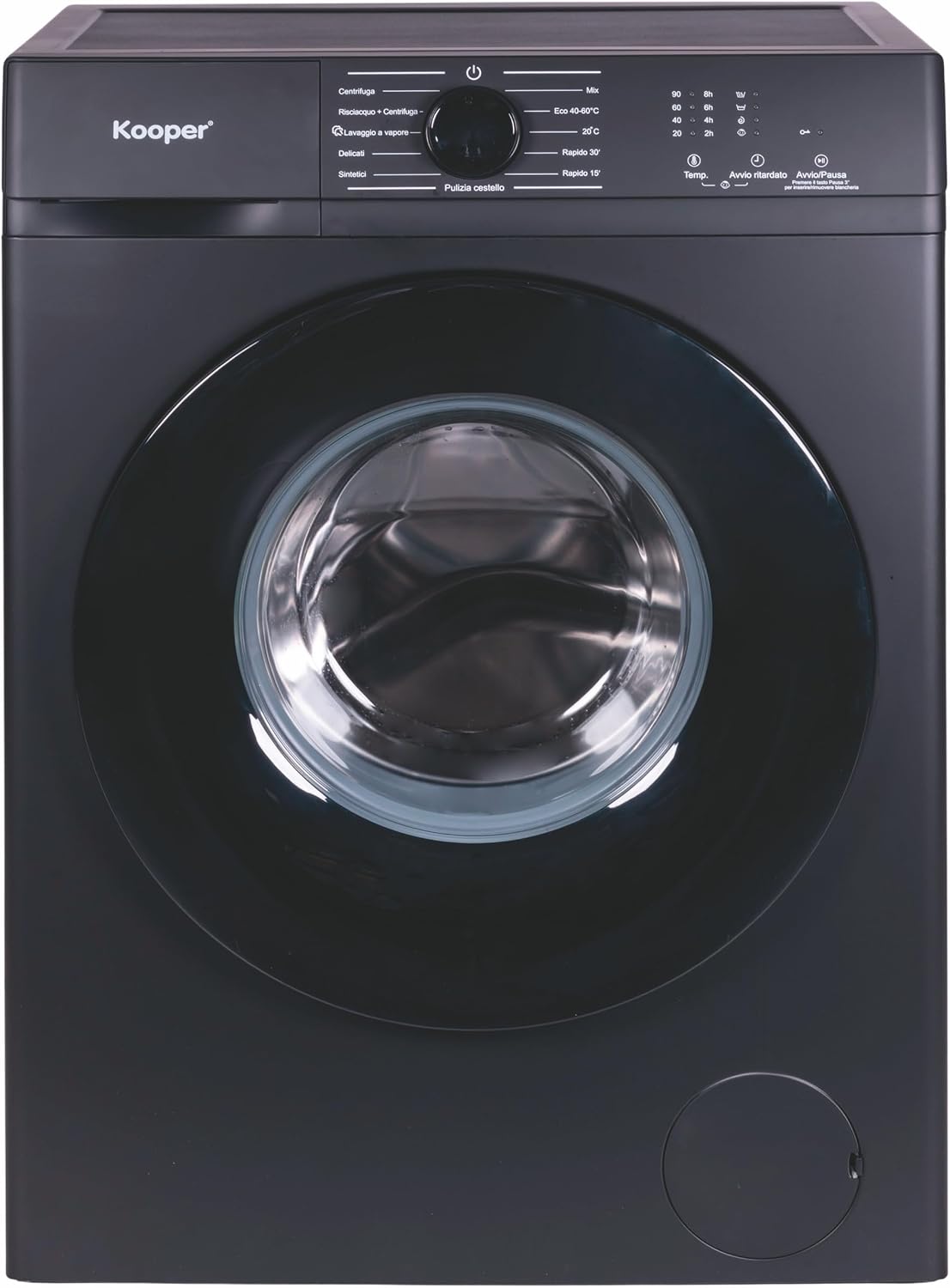 Kooper, Lavatrice, 10 Kg, 1400 RPM, Nero
