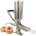 Macchine per ciambelle, 58,5 x 33 x 19 cm, 5 litri, 7,5 cm, Argento, acciaio inox