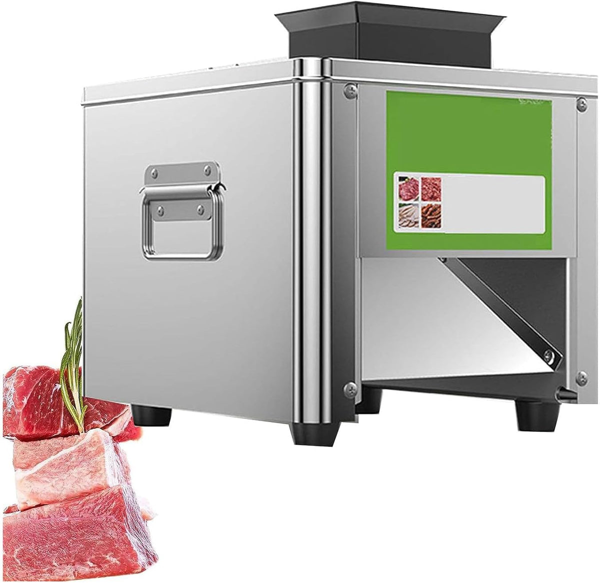 Affettatrice, 850 W, 33.5x29.5x26 cm, 150 kg, Grigio, acciaio inox