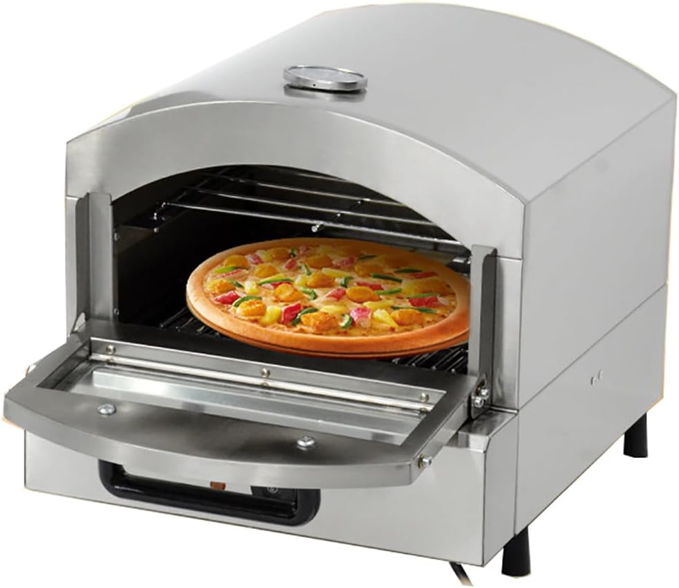 Kadxyan, Forno per pizza, 8 kg, 110 V, 2000 W, Argento, acciaio inox