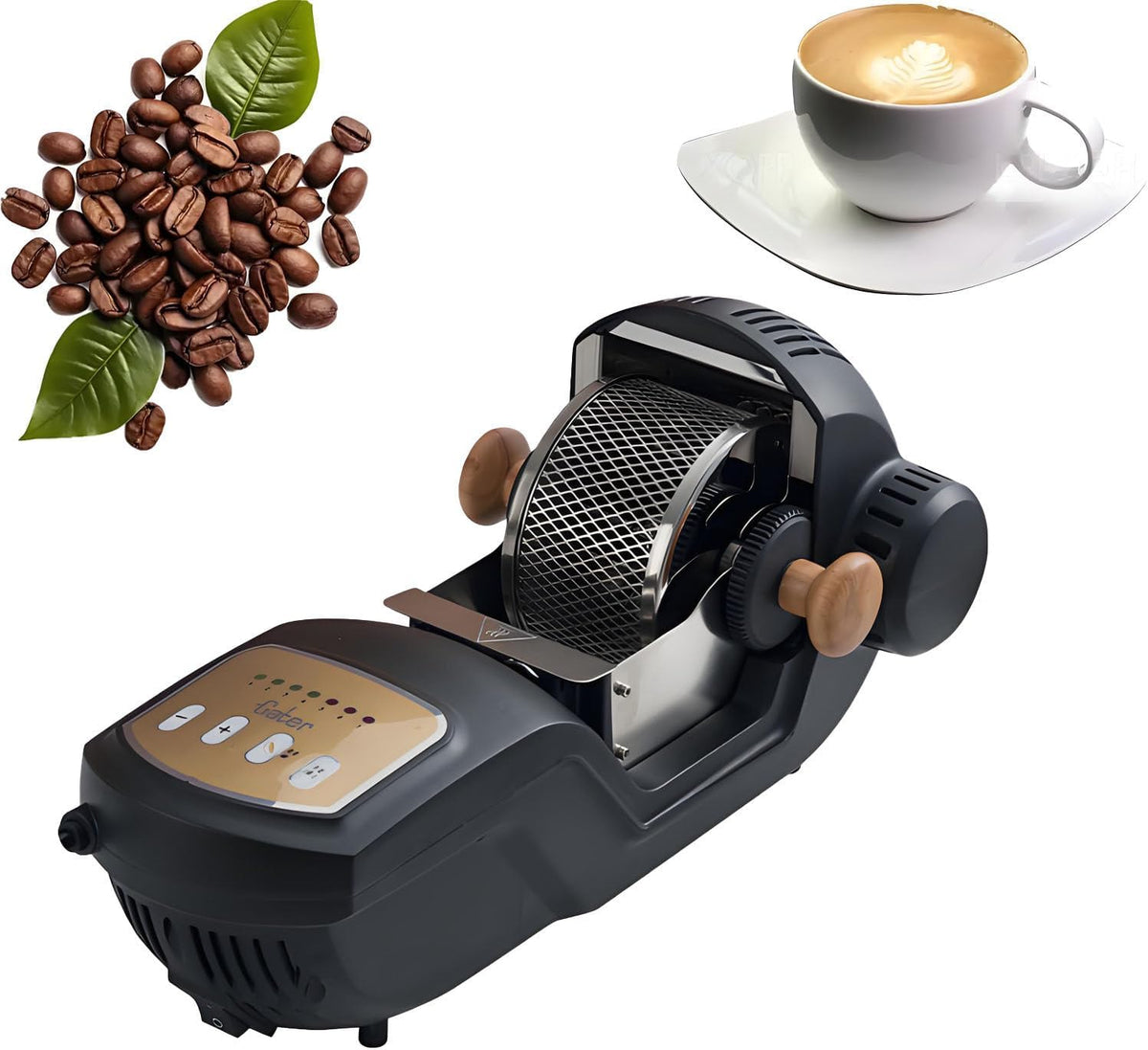 AiODiO, Tostatori, 1600 W, 300 g, 46 cm, Nero, acciaio inox