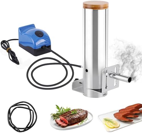 Affumicatori, 43,5 x 12 x 11,2 cm, Nero, acciaio inox