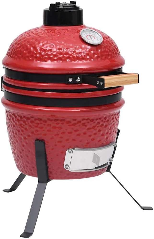 Affumicatori, vidaXL, 56 cm, 26,5 cm, Rosso, 2 in 1
