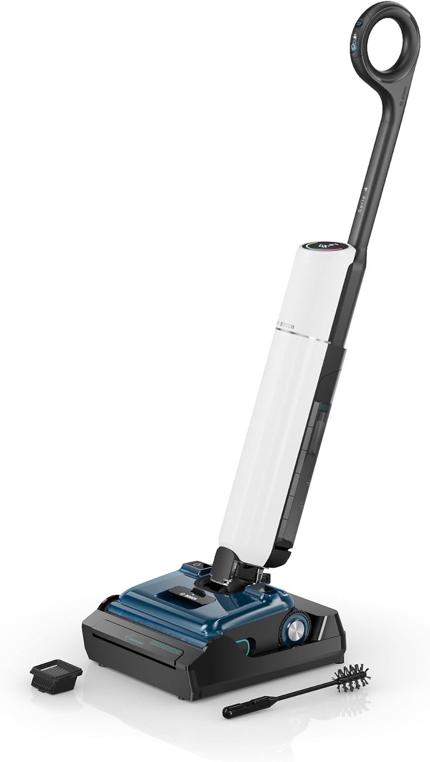 Aspirapolvere, BHF41WS, Bosch, 24 kPa, Bianco, autopulizia