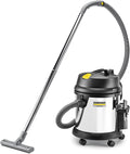 Aspirapolvere solidi e liquidi, KÄRCHER, 1380 W, 27 l, 2,5 m, Argento, acciaio inox, vano contenitore