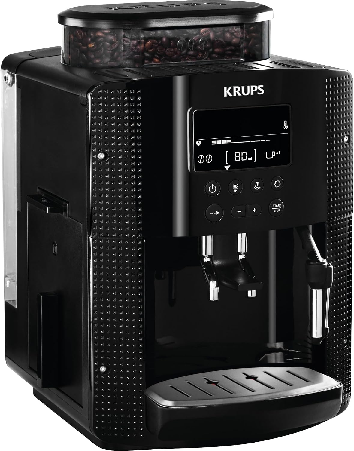 KRUPS, Macchina da caffè, EA8150, 1450 W, 1,7 L, 260 g, Nero, vano contenitore