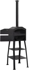 Generico, Forno per pizza, 28 kg, 54 x 59 x 203 cm, Nero