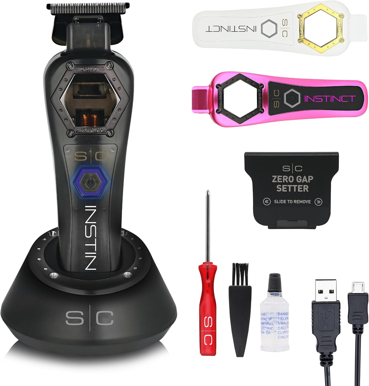 Tagliacapelli, STYLECRAFT, 40 mm, 0 mm, 45 mm, Nero, USB, funzionamento senza fili