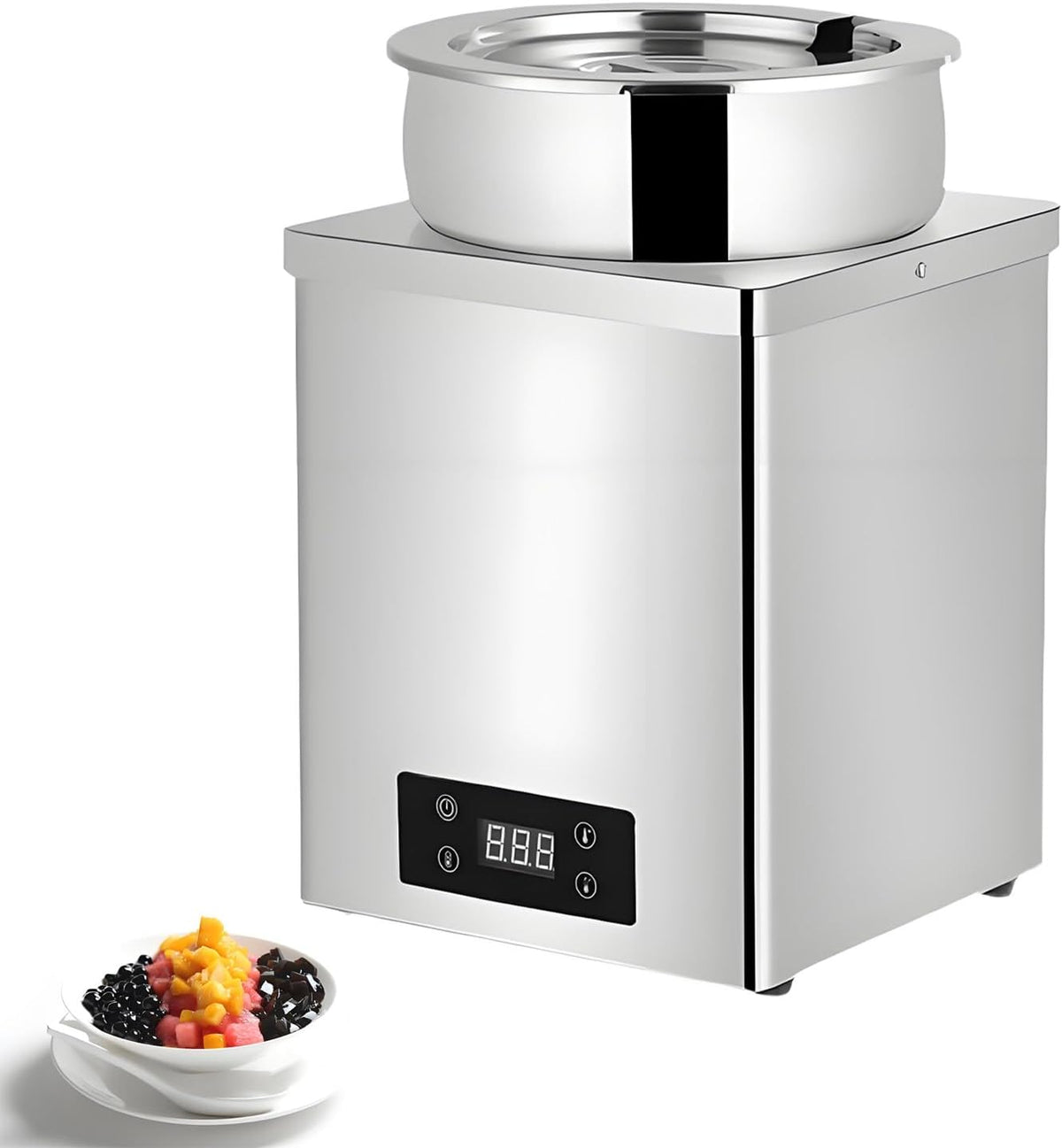 Credenza, YXYLJOZ, 3 L, 110 V, 300 W, Nero, acciaio inox, vano contenitore, motore inverter
