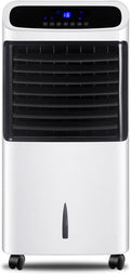 Condizionatore portatile, GWFBLID, 12 L, 400 x 350 x 810 mm, 70 W, Bianco, telecomando, timer, spegnimento automatico