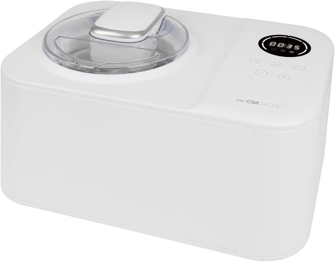 Clatronic, Gelatiera, ICM3784, Nero, illuminazione LED, timer