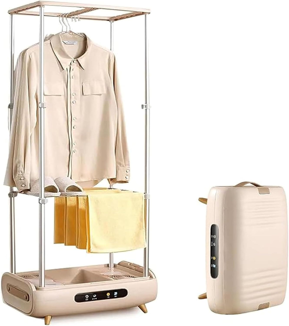 KJHYYPP, Asciugatrice, 5 kg, 110 V, 800 W, Bianco, alluminio, struttura pieghevole, funzionamento senza fili