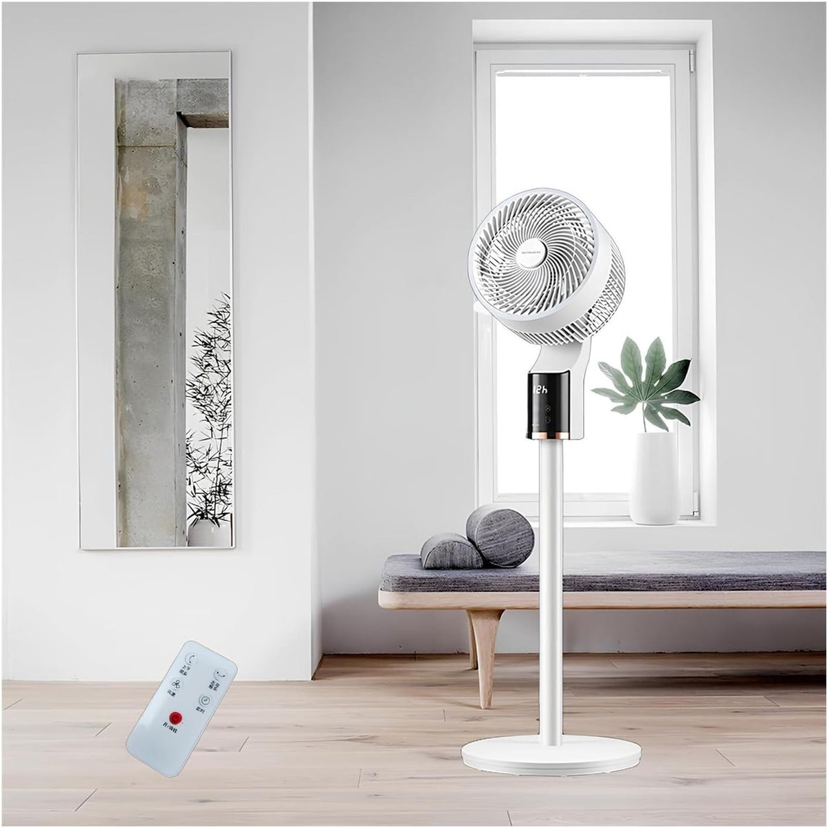 Letto, 6,0 m, 220 V, 59 dB, Bianco, altezza regolabile, illuminazione LED, telecomando, timer