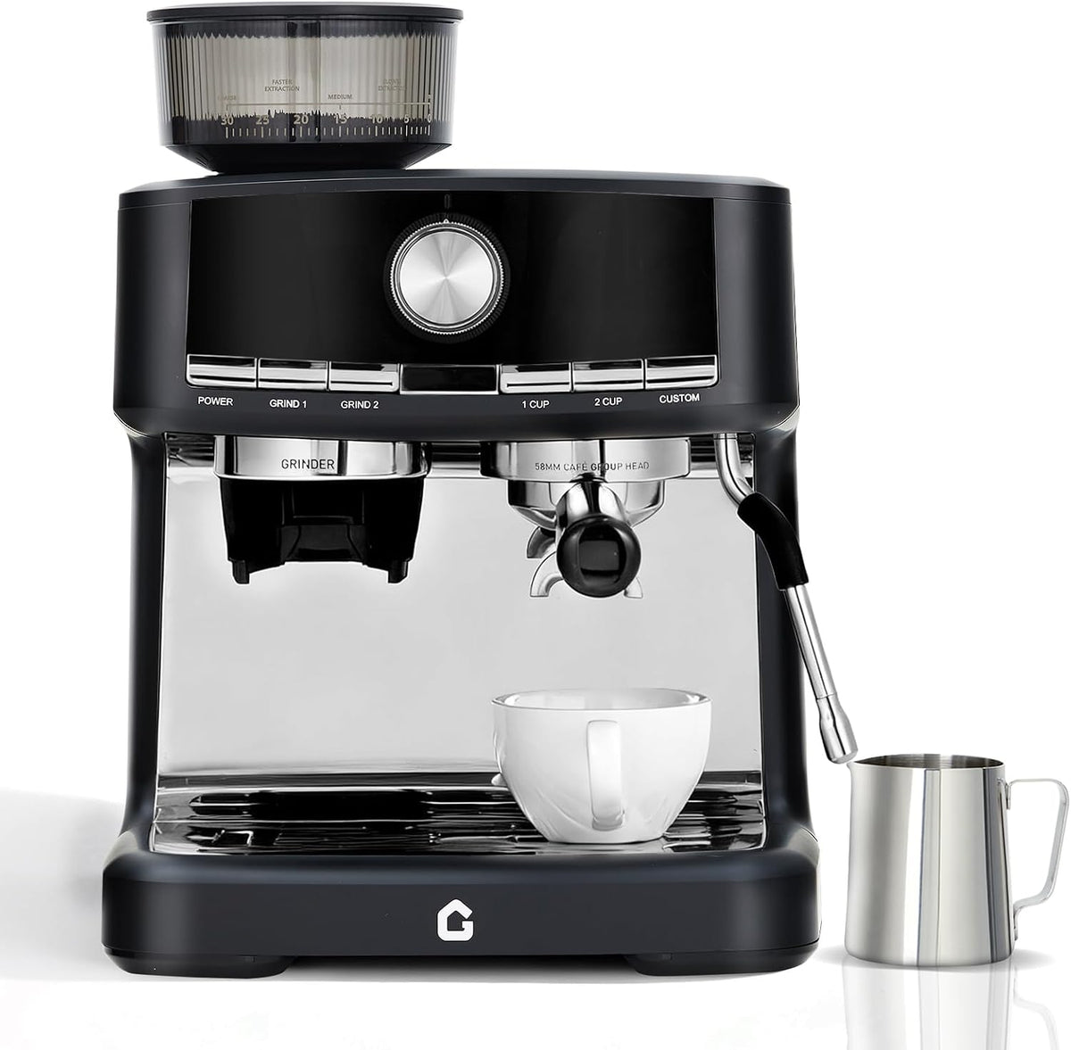 Garvee, Macchina da caffè, Argento/Nero, acciaio inox