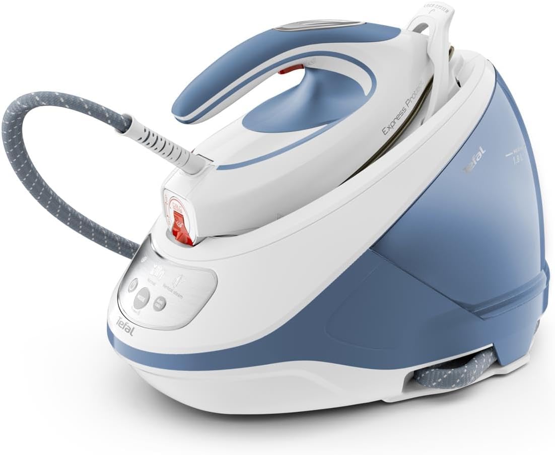 Ferri a vapore, SV9202, Tefal, 130 g, 7,5 bar, Blu/Bianco