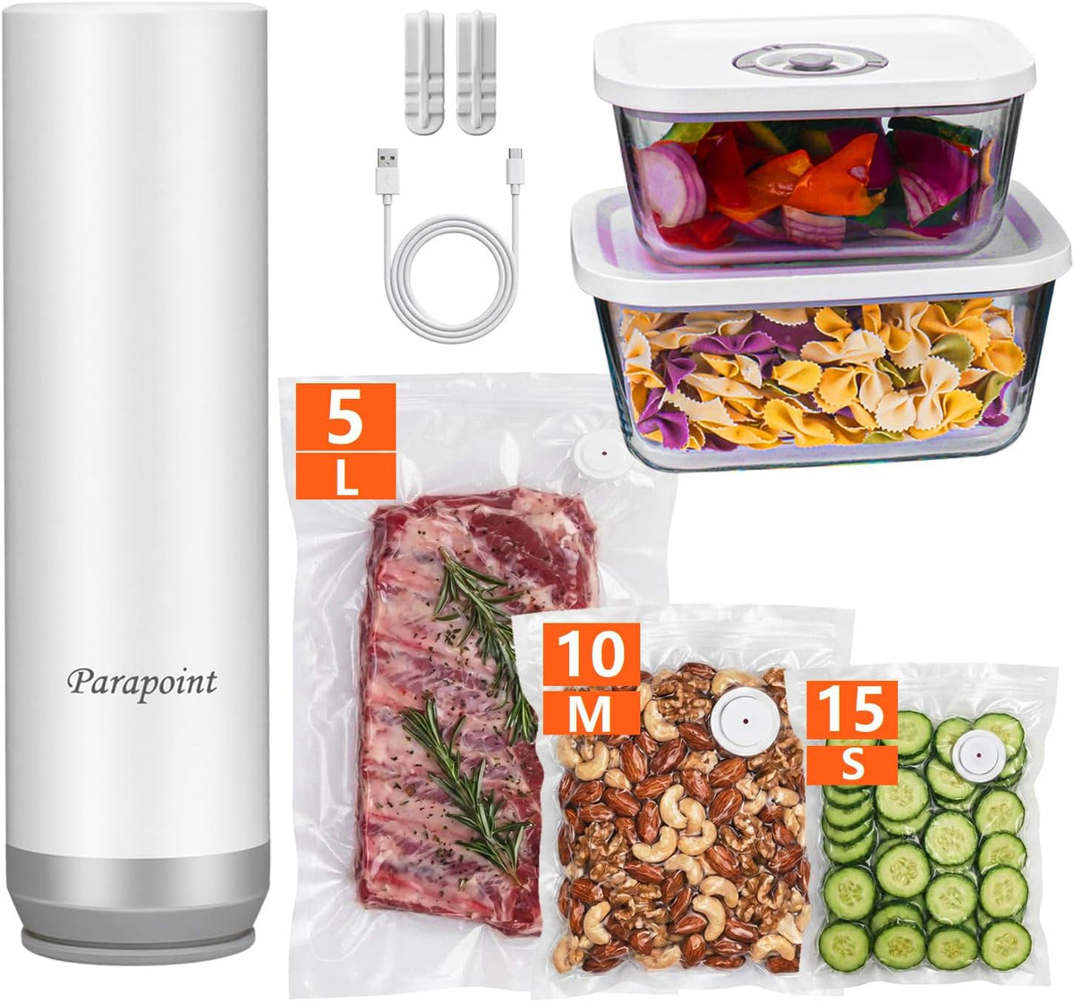 PARAPOINT, Macchine sottovuoto per alimenti, Trasparente