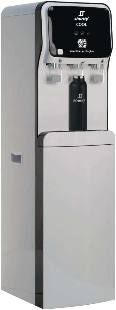 Shurity, Distributori di acqua calda e fredda, 4 bar, 85 W, 111,5 L, Bianco, acciaio inox