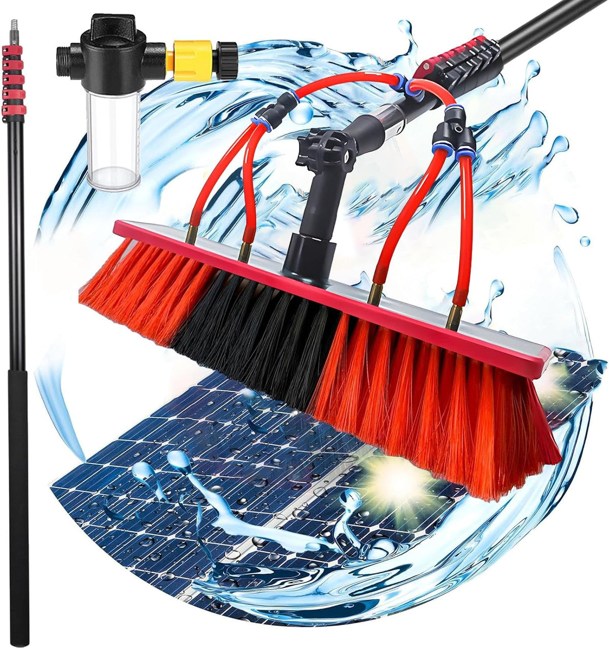 Detergenti per vetri, 10,8 m, 35 cm, Nero, alluminio