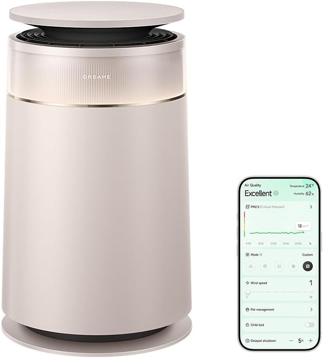 dreame, Purificatore d'aria, FP10, Bianco, vano contenitore, autopulizia