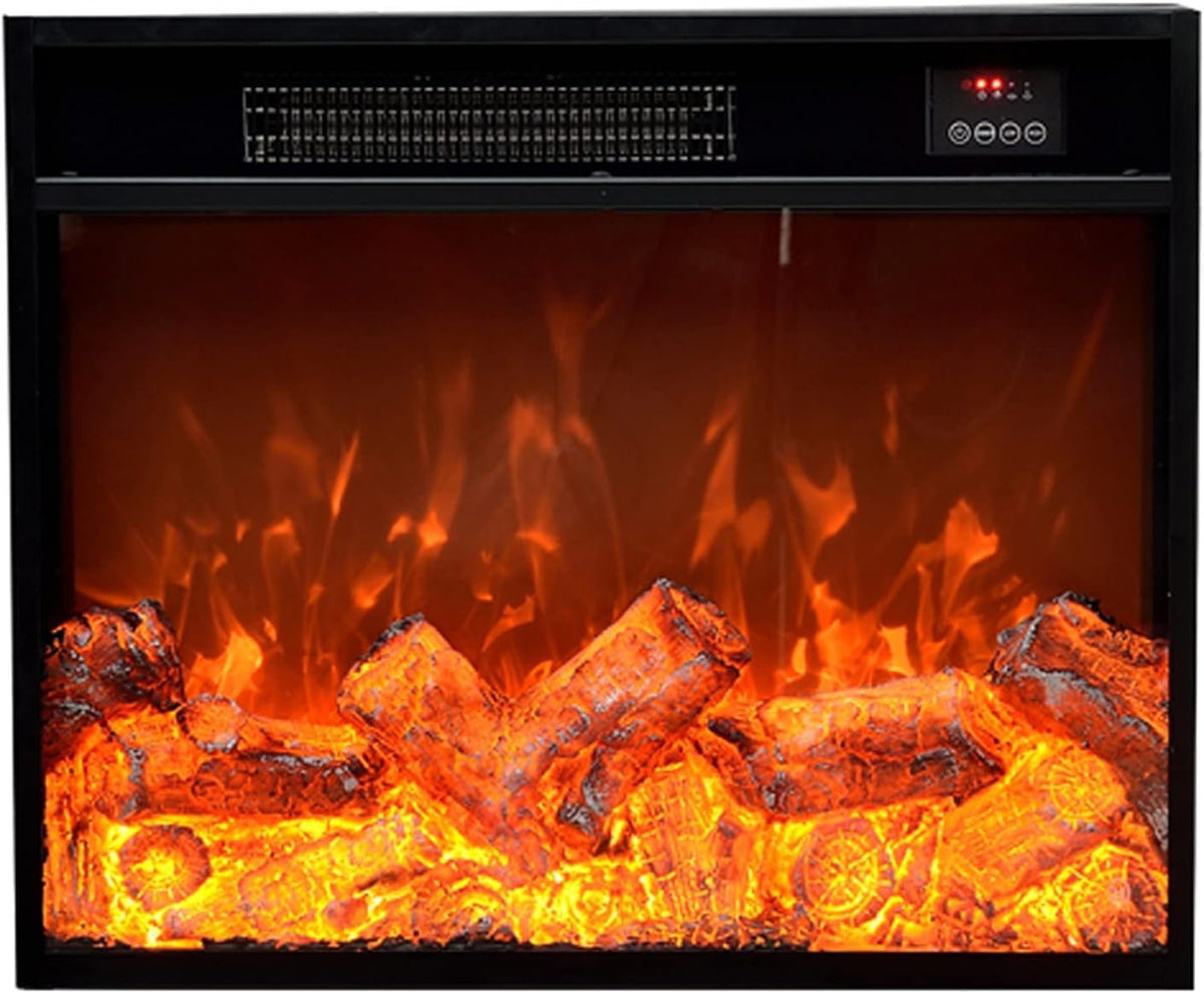 HCZKIUJY, Camino elettrico, B-24.8, 1500 W, Nero