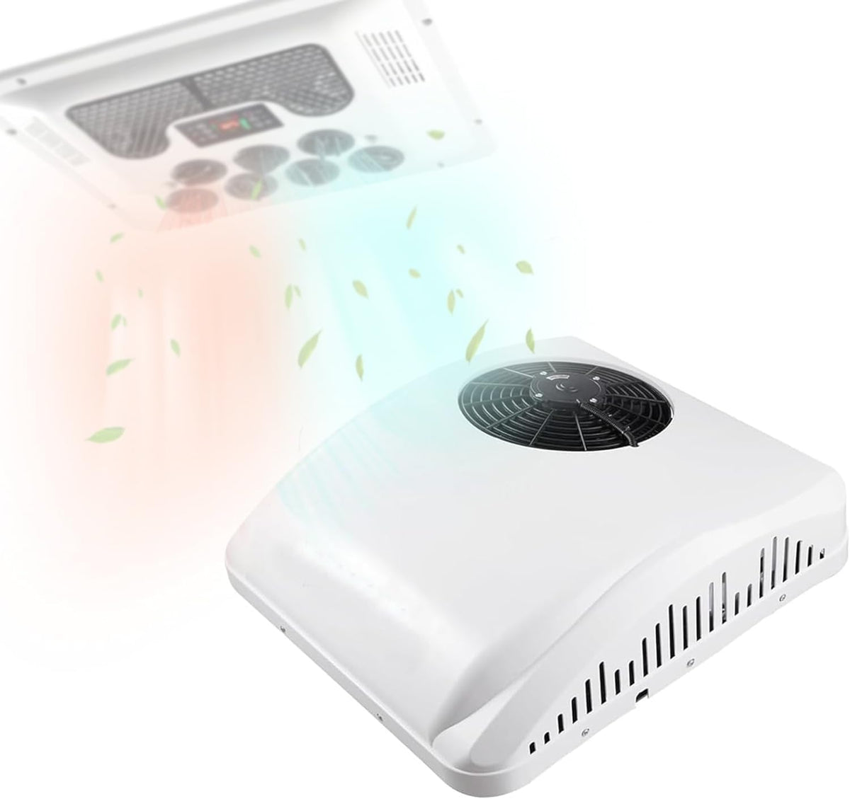RETRIN, Condizionatore, 12 V, 320 x 240 mm, 2300 W, Bianco, illuminazione LED, telecomando