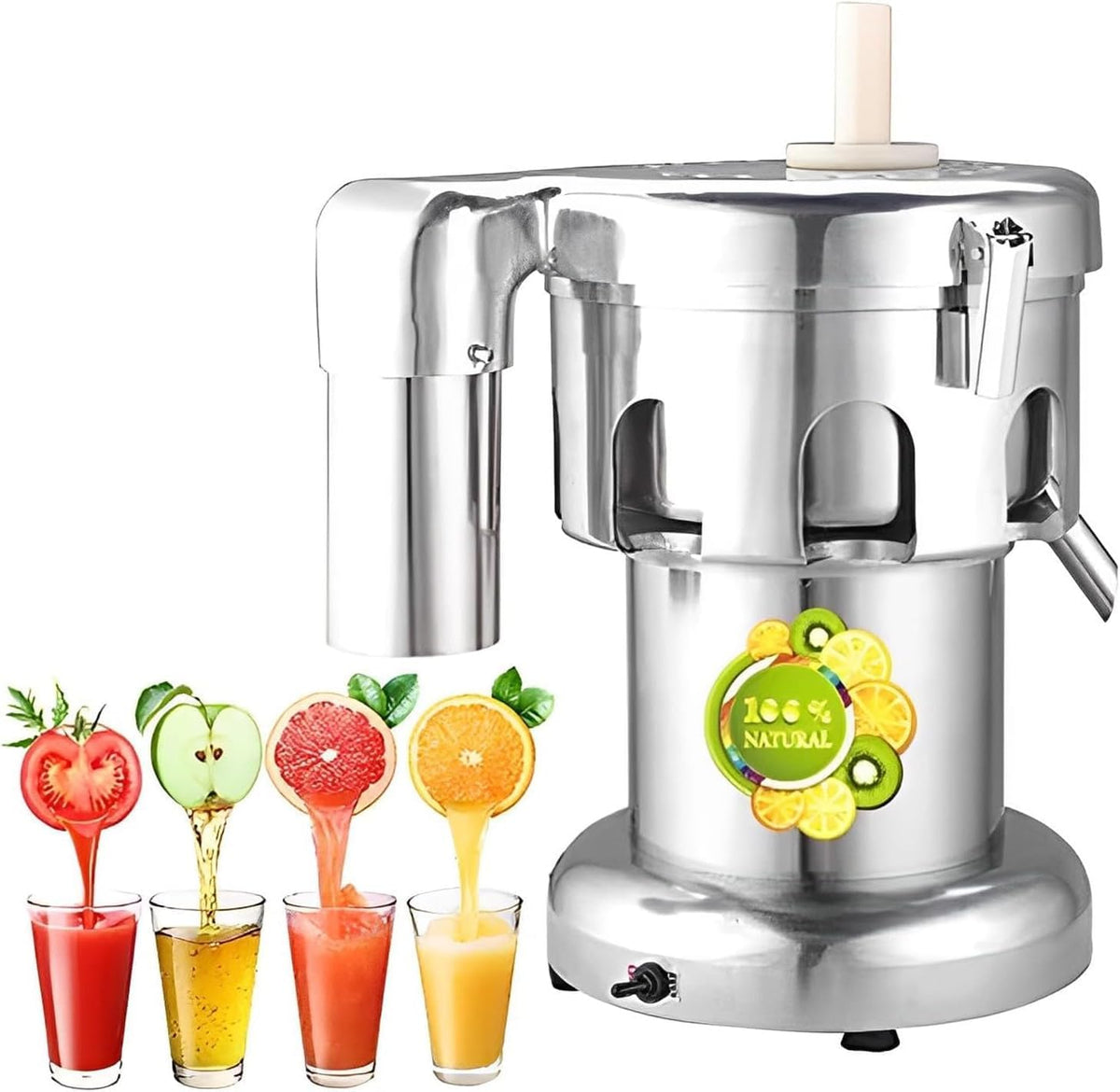 BOOZXCV, Centrifughe e spremiagrumi, 25x40x35 cm, 220 V, 80 kg, Nero, acciaio inox