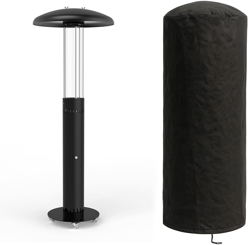TEMPO STYLE, Impianti di riscaldamento a pellet, 7 kW, 40 m, Nero