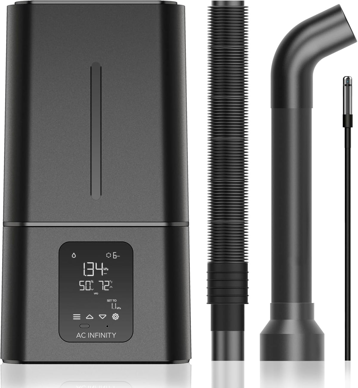 AC Infinity, Umidificatori camera singola, 15 litri, Nero, timer, spegnimento automatico