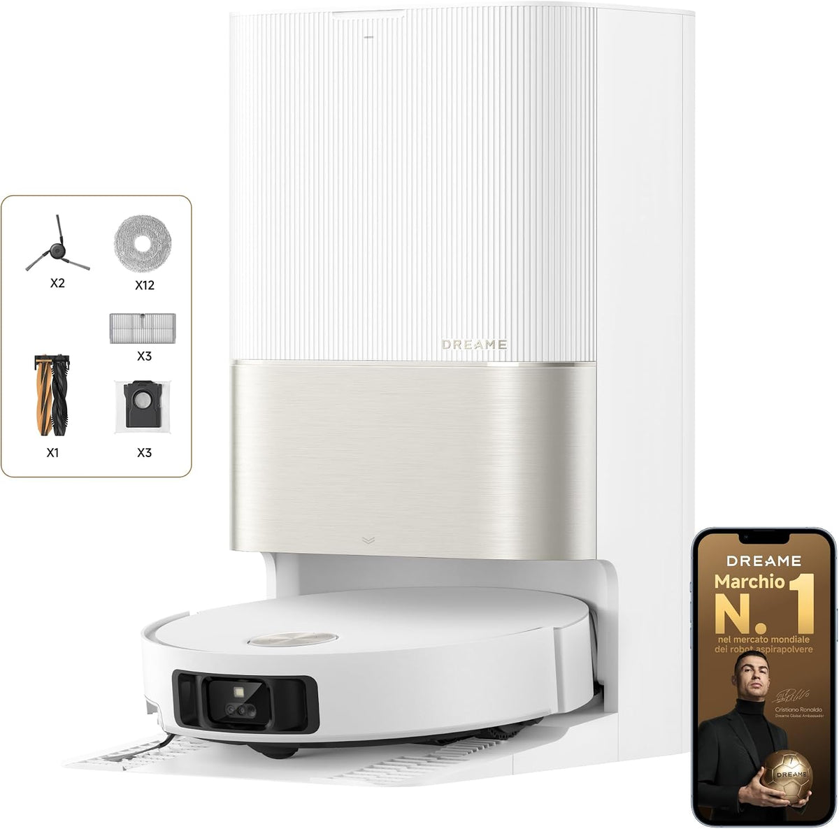 dreame, Robot aspirapolvere, X50, Nero