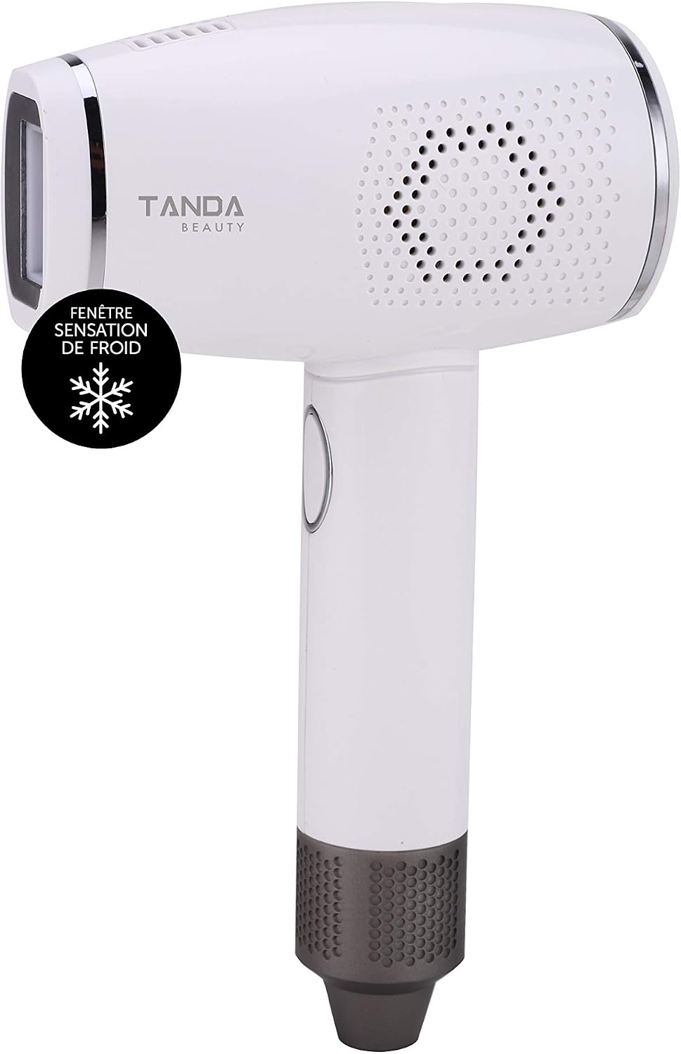 TANDA Beauty, Epilatori a luce pulsata, 3 cm, Nero, illuminazione LED, spegnimento automatico