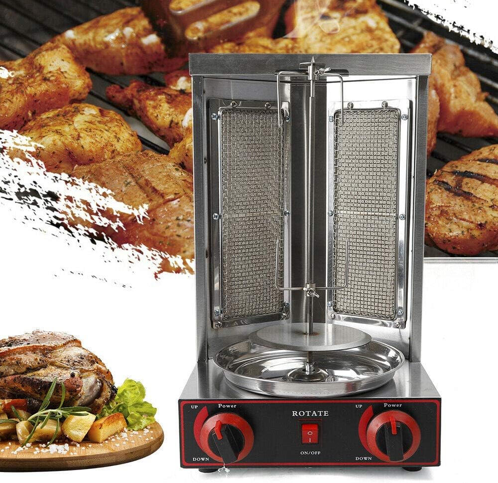 SENDERPICK, Tavolo, 3000 W, 295 x 300 x 480 mm, 220 V, Grigio, acciaio inox, funzione grill
