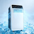 Condizionatore portatile, LXXSHOPDS, 12.000 BTU, 443 x 340 x 830 mm, 48 dB, Bianco, illuminazione LED, telecomando, timer