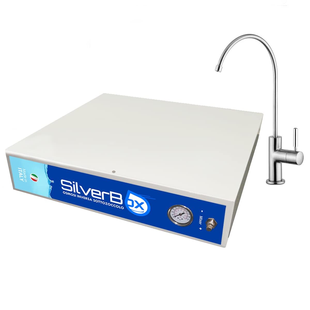 AQUATECNICA, Filtri d'acqua per rubinetto, 100 L, 24 V, 10 cm, Nero