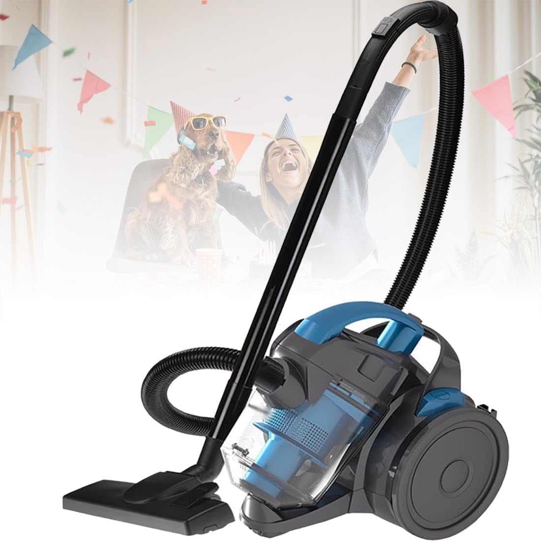 Aspirapolvere, 2000 W, 1,5 Litri, 240 V, Nero, vano contenitore