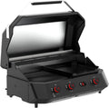 cozze, Barbecue a gas, G-800, 9,5 kW, 855 x 610 x 485 mm, 200 mm, Nero, funzione grill