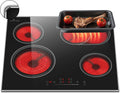 DELITEER, Piano cottura, 6600 W, 220 V, 13,8 cm, Nero
