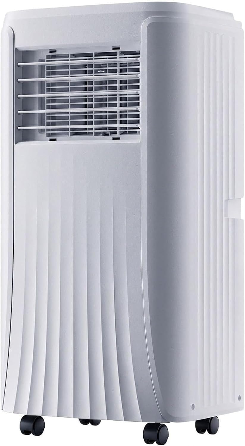 Condizionatore portatile, KGAIXN, 10000 BTU, 35 m, 16 °C, Bianco, telecomando, timer, funzionamento senza fili