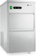 KLARSTEIN, Macchina per cubetti di ghiaccio, 240 W, 20 kg, Argento, acciaio inox, vano contenitore