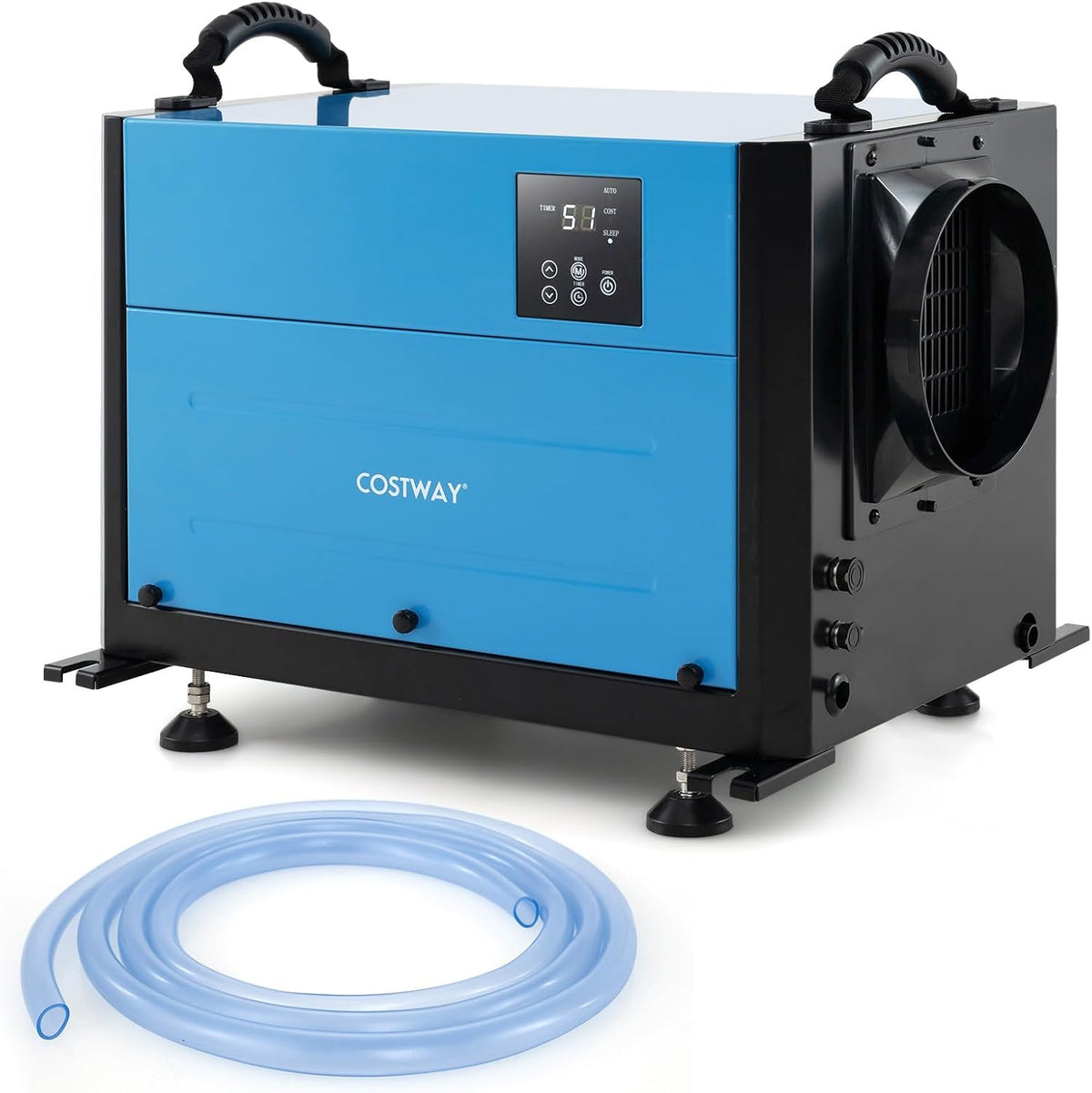 COSTWAY, Deumidificatore, 73,5 L, 58x38x36 cm, 240 V, Blu, timer